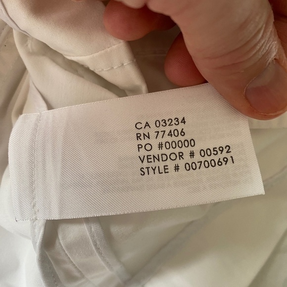 Club Monaco Women's White Front Button Cropped Light Cotton Jacket Size 6 - Picture 9 of 13